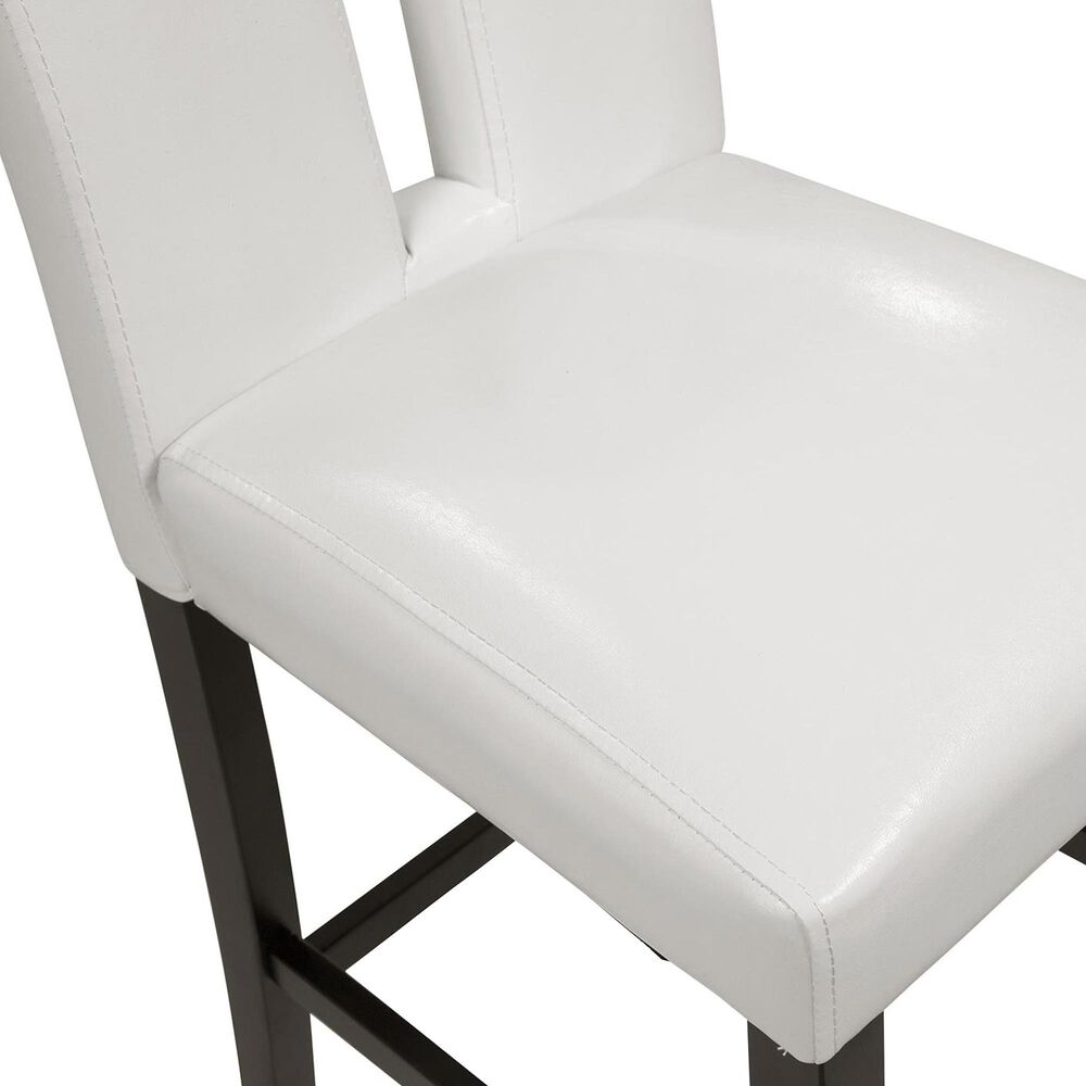 Furniture of America Saenz Counter Side Chair in White &#40;Set of 2&#41;, , large