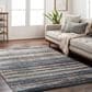 Surya Tuscany TUS-2337 Blue, Brown, Bright Yellow, Dusty Coral, Dark Blue, Light Beige, Cream and Gray 12" x 15" Area Rug, , large