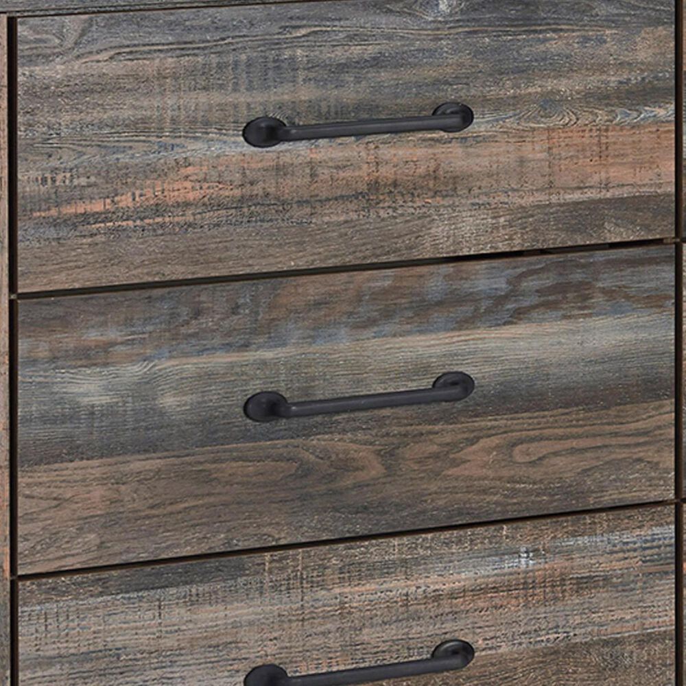 Ashley Drystan 4-Piece Full Dual Storage Bed Set in Brown Rustic, , large