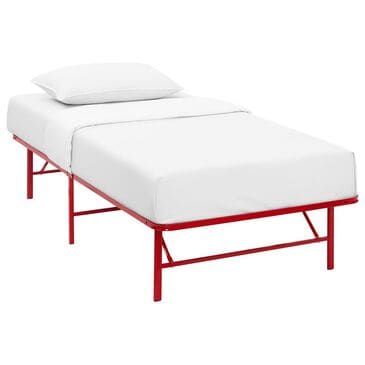 Modway Horizon Platform Twin Bed Frame in Red, , large