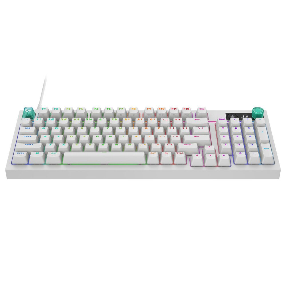 Logitech G316 X 98 Wired Gaming Keyboard with Tactile Switches in White, , large