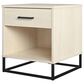 DHP Kelly 1 Drawer Nightstand in Bay Oak, , large