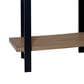 Flair Industries Curved Console Table in Black and Weathered Barn, , large