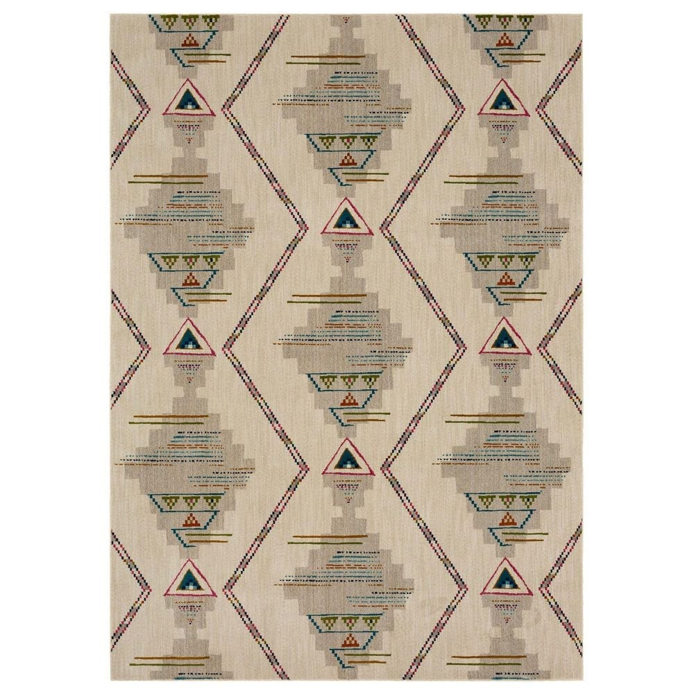 Karastan Meraki Karl 2"3" x 7"10" Oyster and Cream Runner , , large