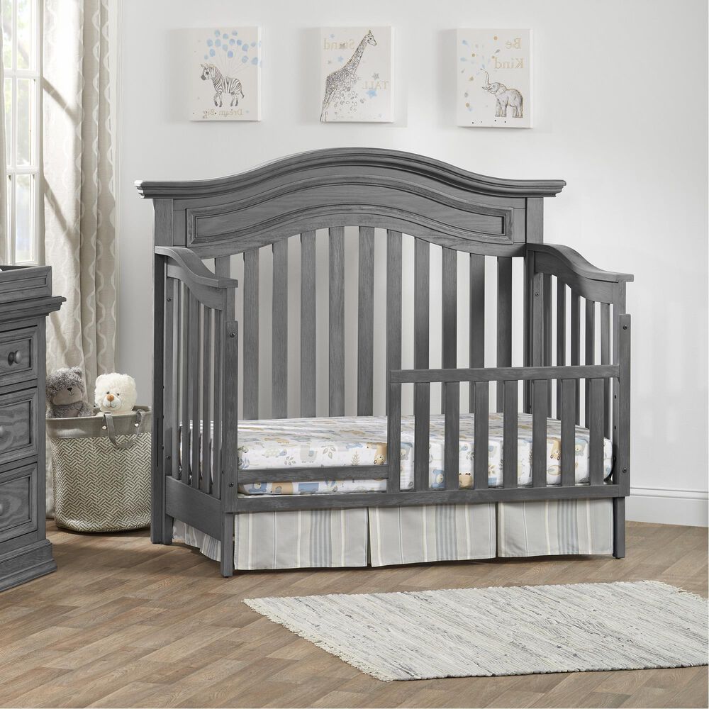 Oxford Baby Glenbrook 4-in-1 Convertible Crib in Graphite Gray, , large
