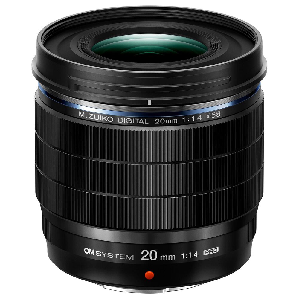 OM- System M.Zuiko Digital ED 20mm f/1.4 Pro Lens in Black, , large