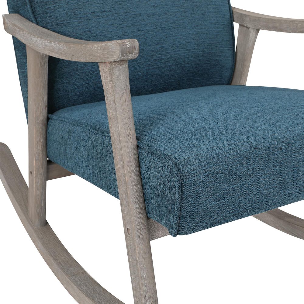OSP Home Gainborough Rocker with Brushed Grey Frame in Azure, , large