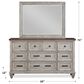 New Heritage Design Mariana 9-Drawer Dresser and Mirror in Vintage Creme, , large