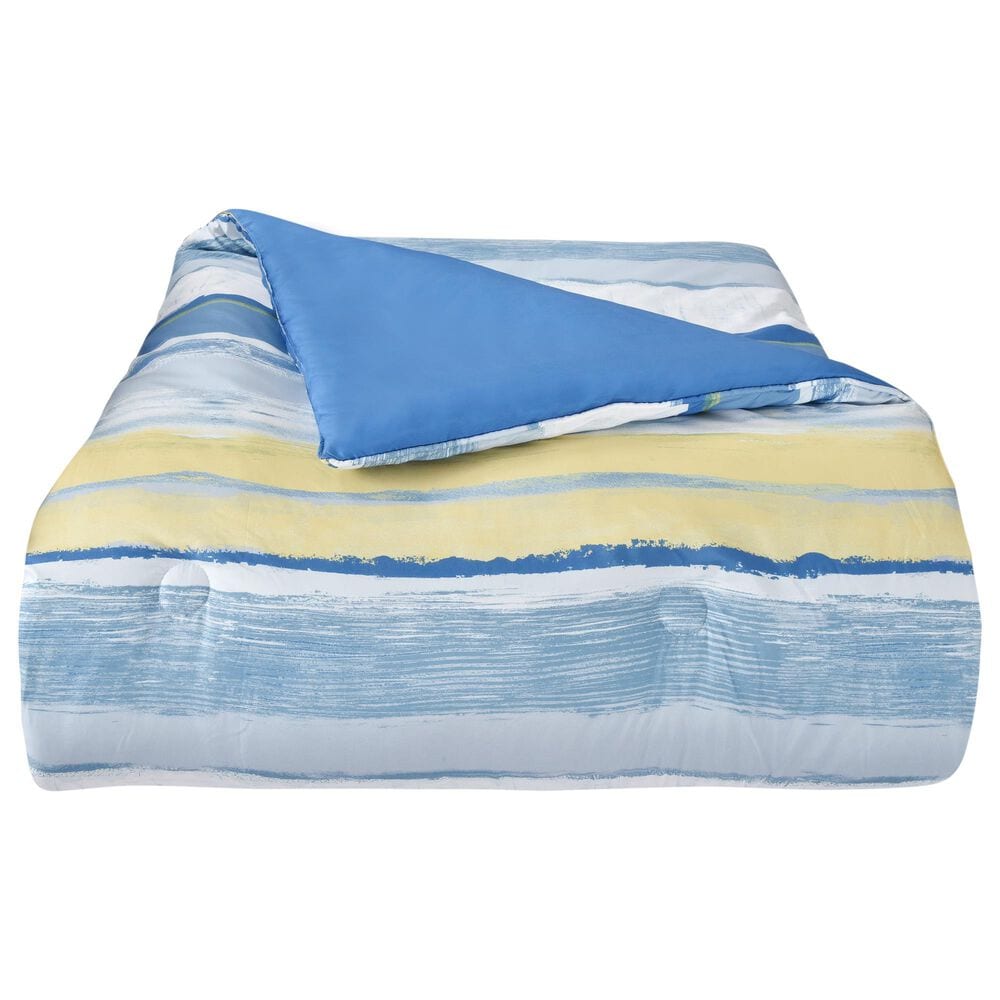 J. Queen New York Seashore 3-Piece King/California King Comforter Set in Blue, White and Yellow, , large