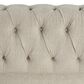 Morden Fort Chesterfield 2-Piece Stationary Linen Chair and Sofa Set in Beige, , large