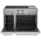 Cafe 8.25 Cu. Ft. Freestanding Dual Fuel Range with Double Oven in Stainless Steel and Brushed Stainless, , large
