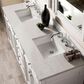 James Martin Vanities Bristol 72" Double Bathroom Vanity in Bright White with 3 cm Eternal Jasmine Pearl Quartz Top and Rectangular Sinks, , large