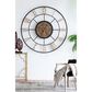 A&B Home Wall Clock in Antique Black and Antique Gold, , large