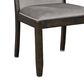 Ashley Hyndell Upholstered Side Chair with Faux Velvet Upholstery in Dark Brown Finish, , large
