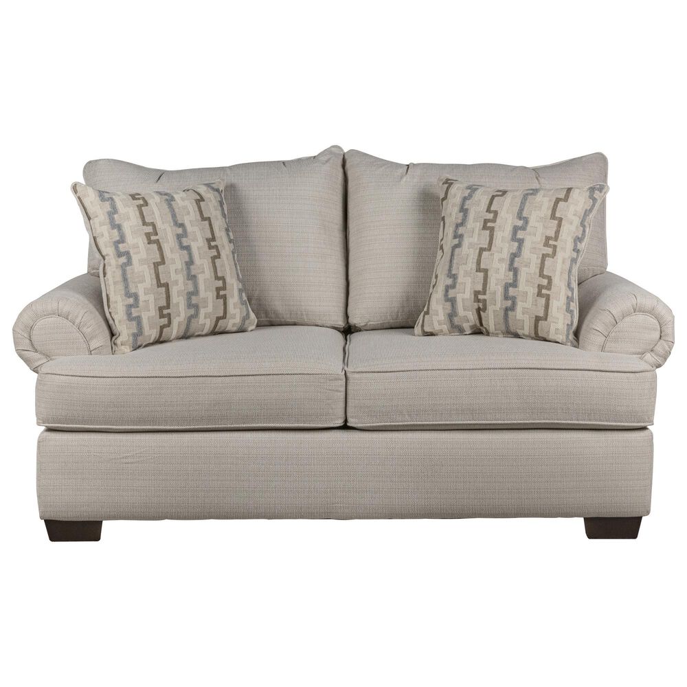 Northwestern Mallory Stationary Loveseat in Chalk, , large