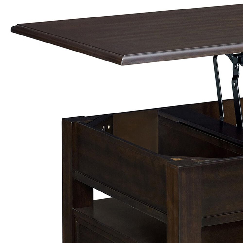 Mayberry Hill Wagner Rectangular Lift-Top Coffee Table in Cherry, , large