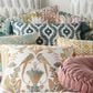 Levtex Ashika 18" x 18" Throw Pillow in Teal and White, , large