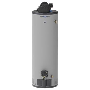 GE Appliances RealMAX Choice 40-Gallon Tall Natural Gas Power Vent Low-NOx Water Heater in Gray, , large