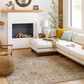 Surya Reina Tan, Light Brown, Light Gray, Cream, Denim, Mustard and Olive 5" x 7"5" Area Rug, , large