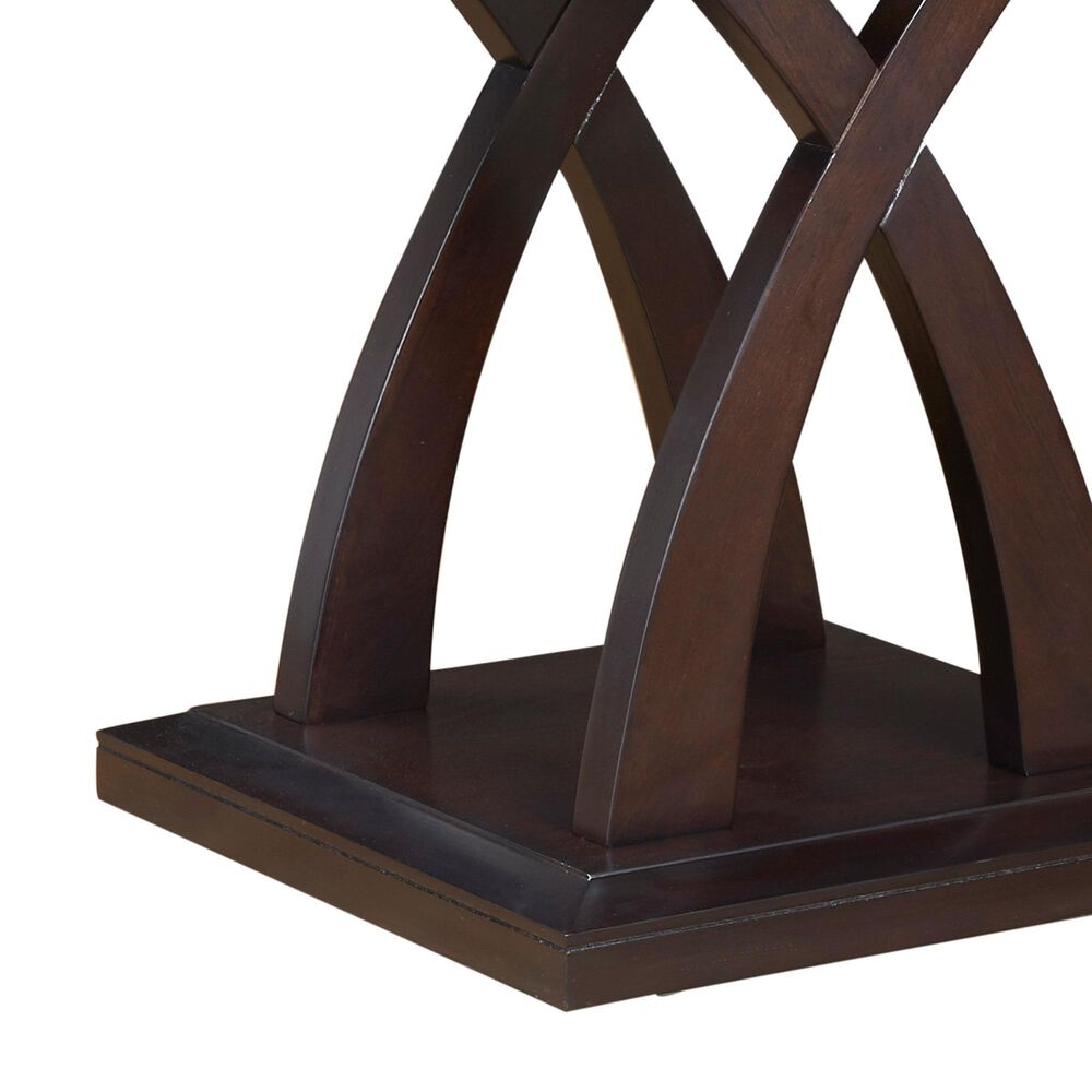 Steve Silver Furniture Jocelyn End Table in Espresso Cherry, , large