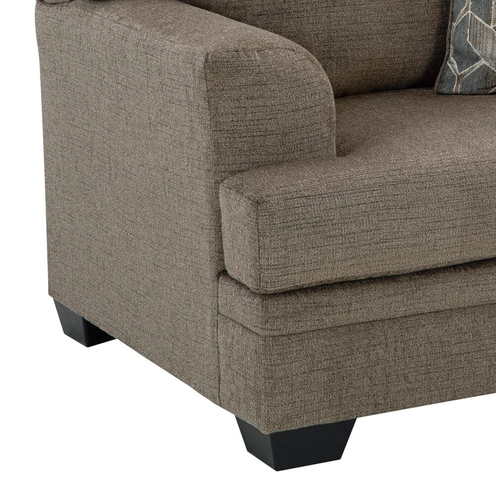Ashley Stonemeade Chair and a Half with Ottoman in Nutmeg, , large
