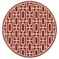 Oriental Weavers Meridian 9754R 7"10" Round Red Area Rug, , large