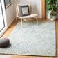 Safavieh Micro-Loop MLP177M 4" x 6" Light Blue and Ivory Area Rug, , large