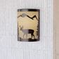 Vaxcel Bryce 1-Light Deer Wall Sconce in Burnished Bronze, , large
