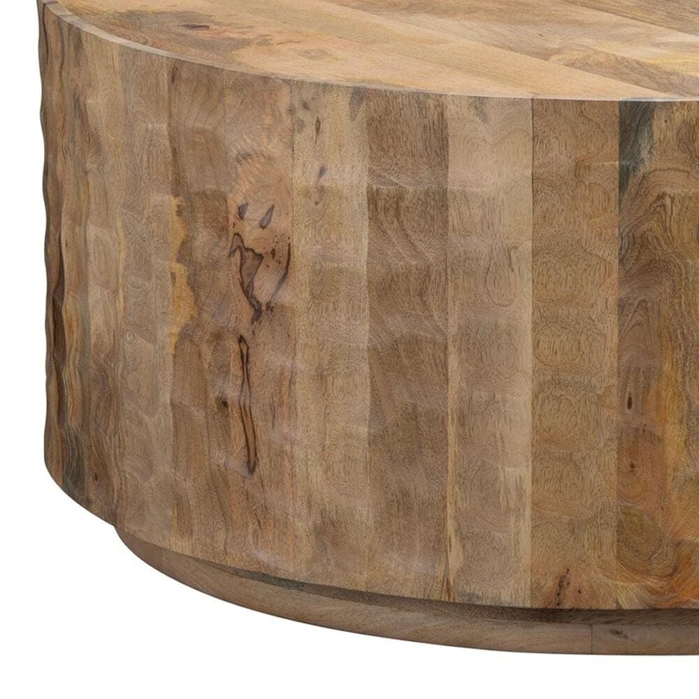 Slatehouse Gibson Round Cocktail Table in Brown, , large