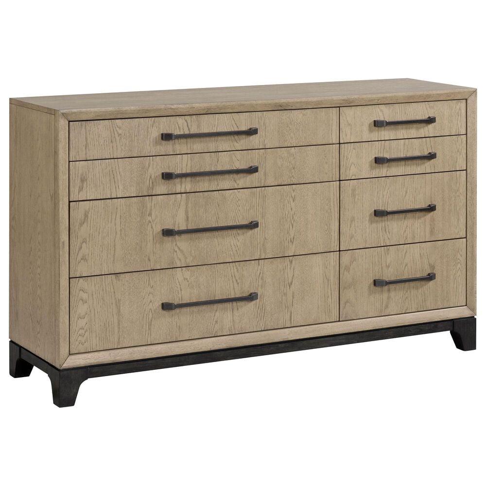 Emerald Home Furnishings Sutton Place 8-Drawer Dresser in Caramel and Cocoa Brown, , large