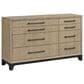 Emerald Home Furnishings Sutton Place 8-Drawer Dresser in Caramel and Cocoa Brown, , large