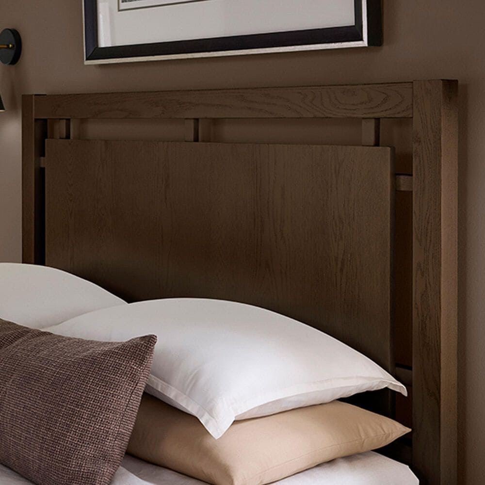 Viceray Collections Lodge and Loft Queen Floating Panel Bed in Dark Oak, , large