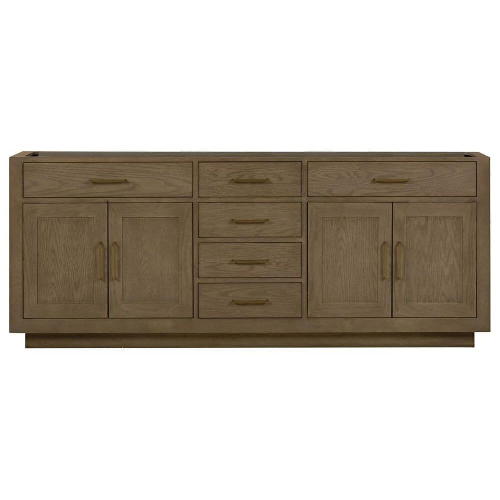 Lexora Home Abbey 84&quot; Double Bathroom Vanity in Grey Oak with 2 cm White Quartz Top and Rectangular Sinks, , large