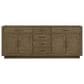 Lexora Home Abbey 84" Double Bathroom Vanity in Grey Oak with 2 cm White Quartz Top and Rectangular Sinks, , large