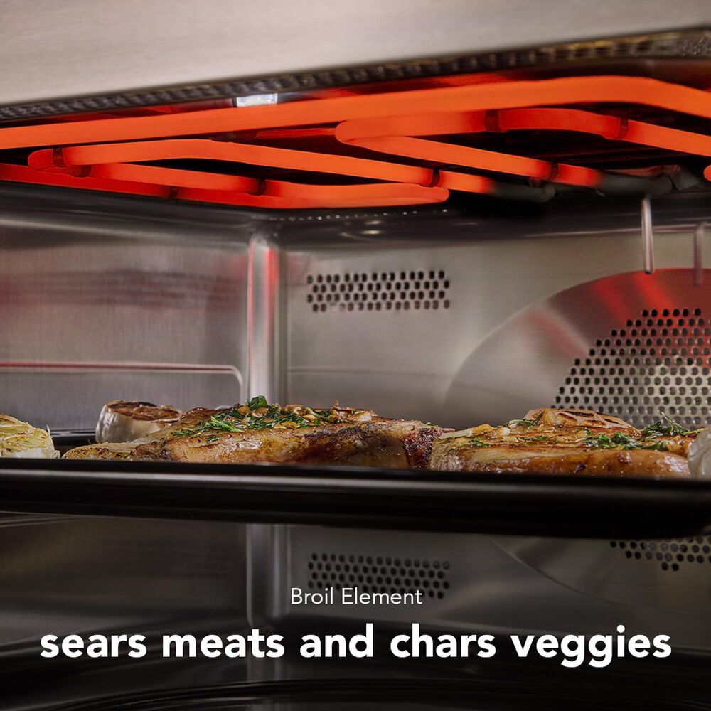 KitchenAid 2-Piece Kitchen Package with PrintShield Stainless Steel 30" Smart Combination Wall Oven and Black 30" Electric Cooktop, , large