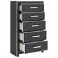 Ashley Zuraleus 6-Drawer Chest in Matte Black and Chrome, , large