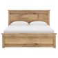 Ashley Makidern 4-Piece King Panel Bedroom Set in Natural Brown, , large