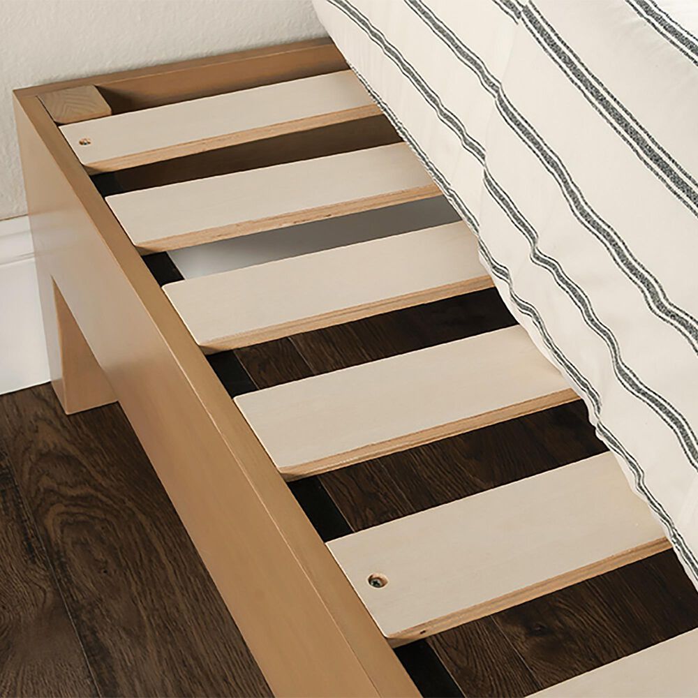 Sauder Cannery Bridge Twin Platform Bed in Lintel Oak, , large