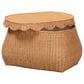 Baxton Studio Ayleen Medium Basket with Scalloped Lid in Light Honey, , large