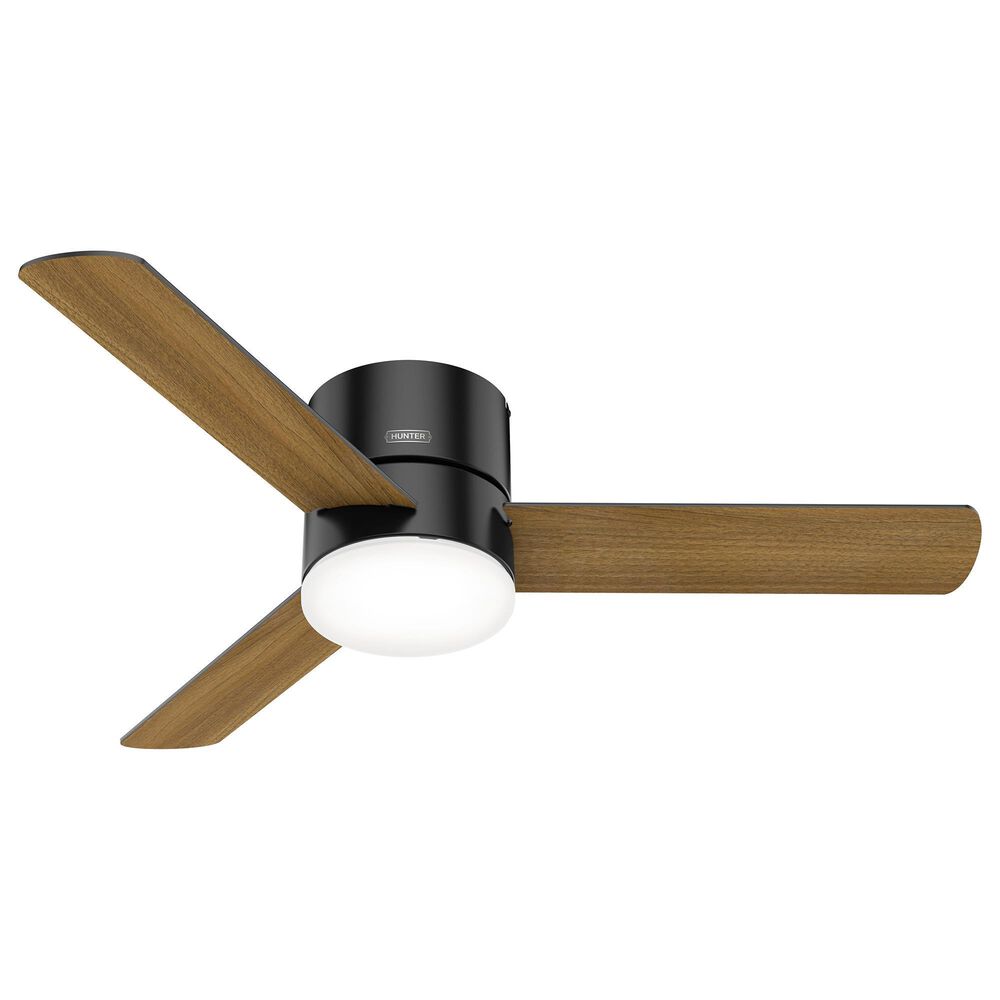 Hunter Minimus 52&quot; Ceiling Fan with LED Lights in Matte Black, , large