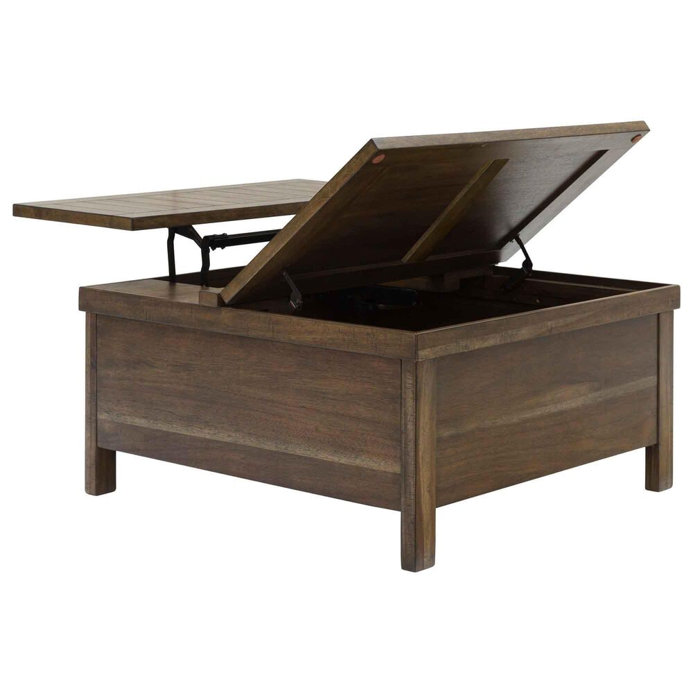 Ashley Moriville Lift Top Coffee Table in Grayish Brown, , large