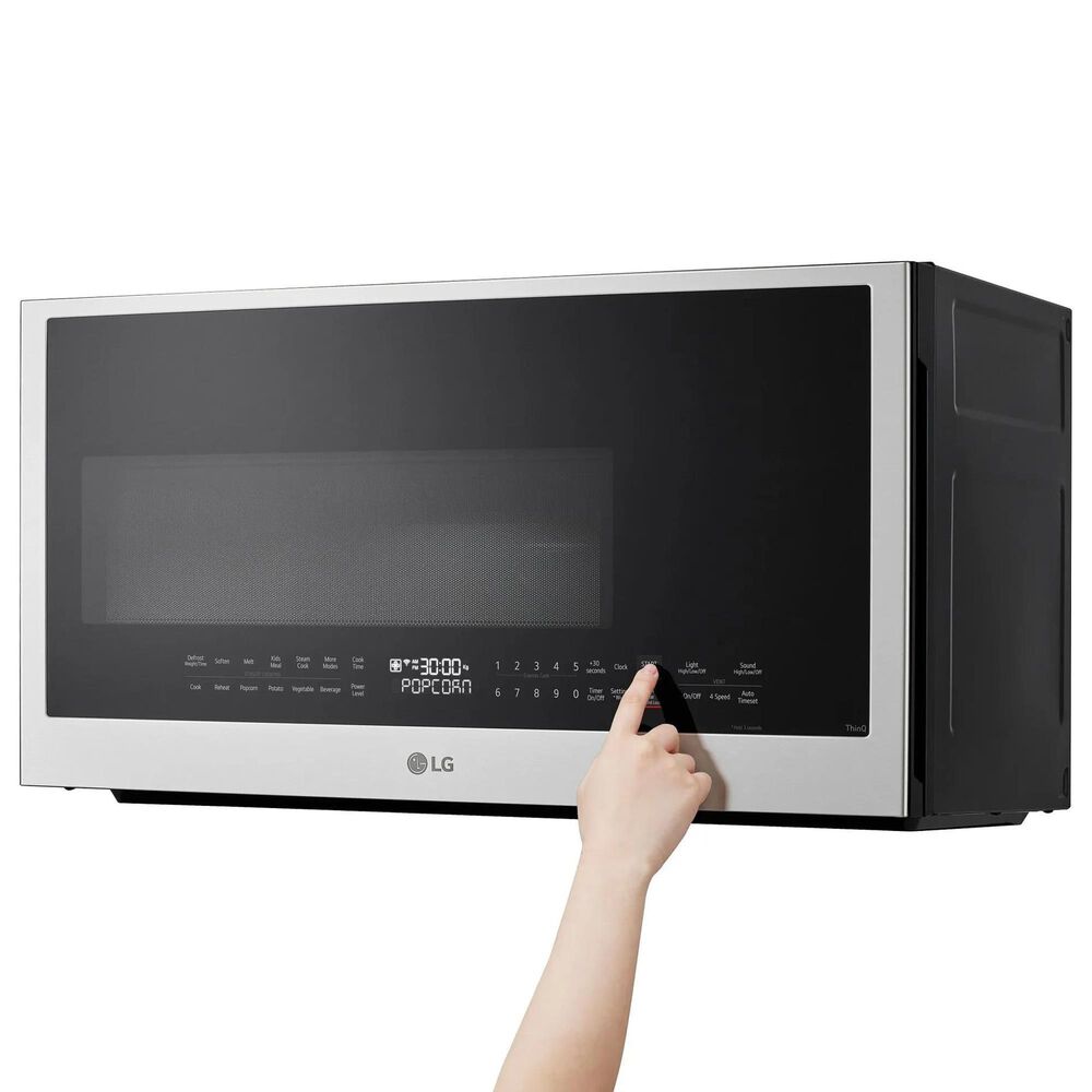 LG 2 Cu. Ft. Over-The-Range Microwave Oven in PrintProof Stainless Steel, , large