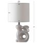 Safavieh Ruby Rabbit Table Lamp in Grey, , large
