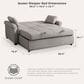 Lifestyle Solutions Hampton Queen Convertible Sofa in Steel, , large