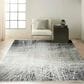 Nourison Balian 8" x 10" Black and Silver Area Rug, , large