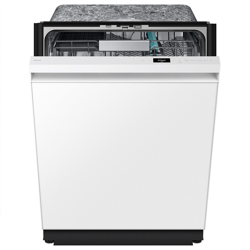 Samsung 24&quot; Bespoke  Smart Dishwasher with 3rd Rack Washing System in White Glass, , large