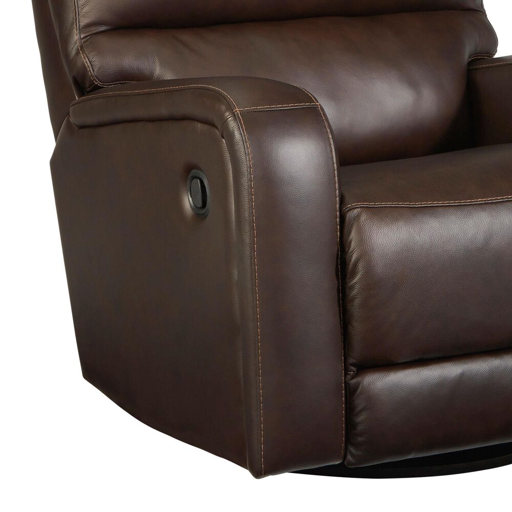 Ashley Emberla Swivel Glider Recliner in Coffee, , large