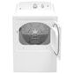 GE Appliances 6.2 Cu. Ft. Gas Dryer in White and Silver Matte, , large