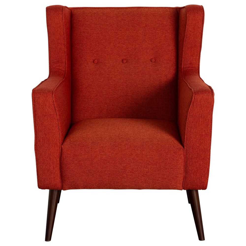 Urban Chic Carey Accent Chair in Chile Red, , large
