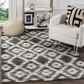 Safavieh Adirondack ADR118R-4 4" x 6" Charcoal/Ivory Area Rug, , large